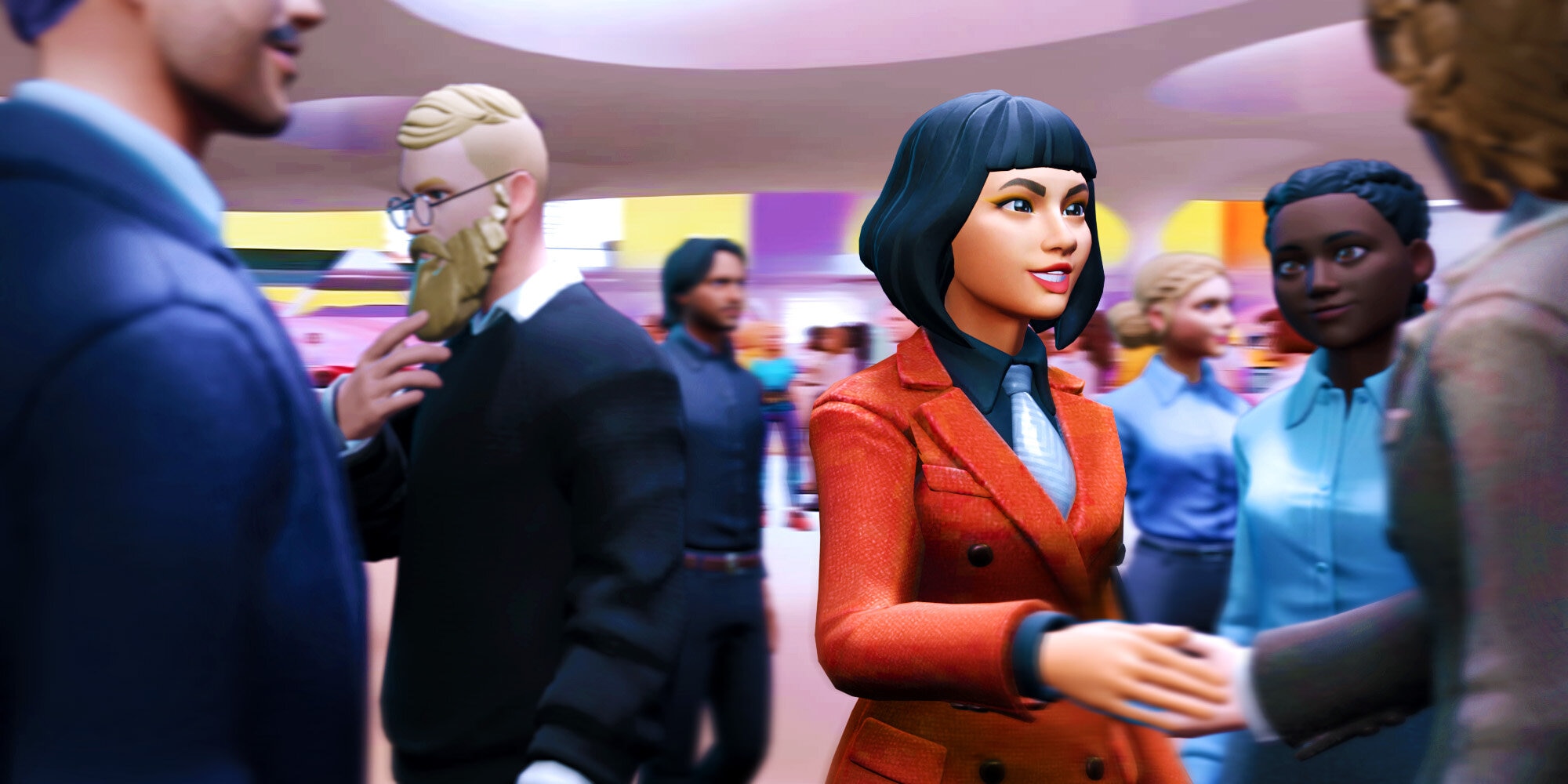 3D Events with people in a business setting